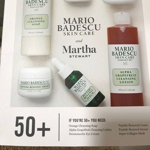 Mario Badescu Martha Stewart 50+ skincare kit NEW!